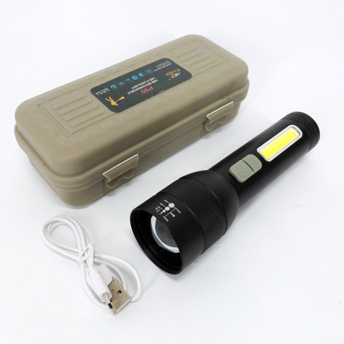 Ліхтар для домашніх потреб CB-C21-P90+COB, Ліхтарик світлодіодний ручний акумуляторний портативний RC-34