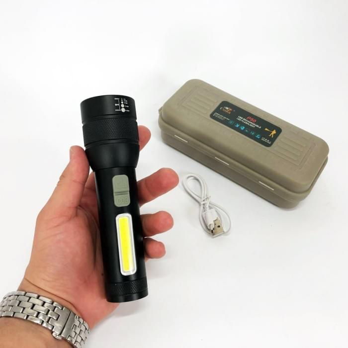 Військовий тактичний ліхтар CB-C21-P90+COB, Ліхтар гарантія якості, Ліхтар із захистом XQ-126 від пилу