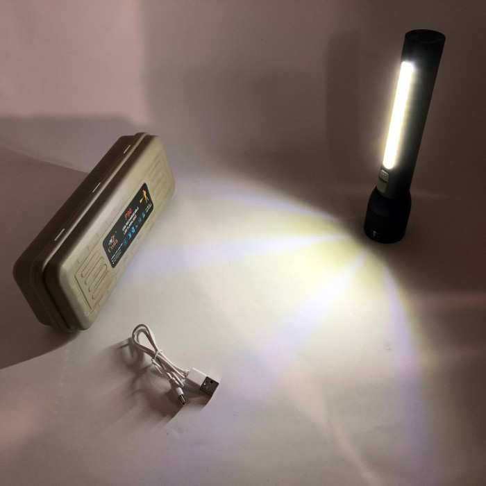 Яскравий світлодіодний потужний ліхтар CB-C23-P90+COB, Тактичні ліхтарі акумуляторні AL-33