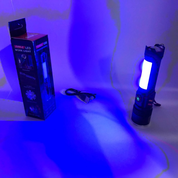 Ліхтарик на USB зарядкою для дому Police PLD-2307, Портативний світлодіодний ліхтар із зарядкою QB-91