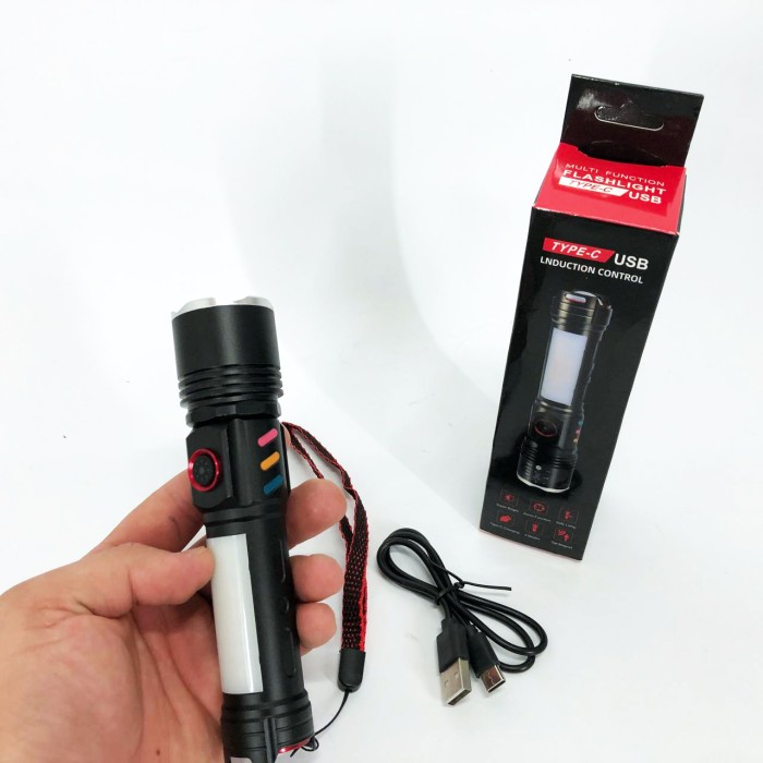 Ліхтарик на USB зарядкою для дому Police PLD-2307, Портативний світлодіодний ліхтар із зарядкою QB-91