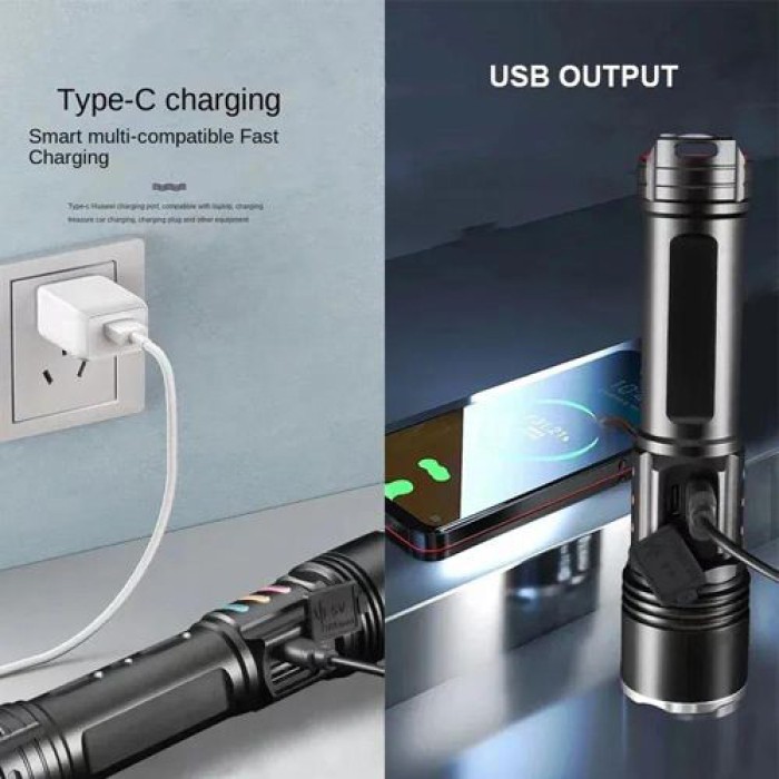 Тактичний ліхтар для армії Police PLD-2307, Ліхтар суперяскравий Світлодіодний із зумом PK-56