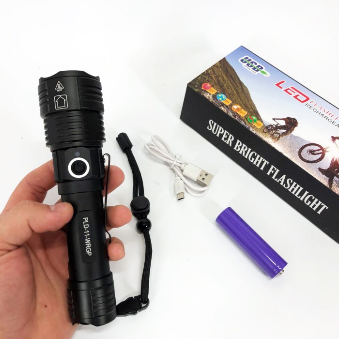 Алюмінієвий ліхтар 18650 PLD-11-4XPE(RGB), Ліхтар із захистом від пилу світлодіодний тактичний FR-47