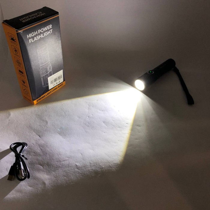 LED ліхтар переносний акумуляторний ліхтар PLD-535-2, Потужний ліхтарик для дому із зарядкою OS-91