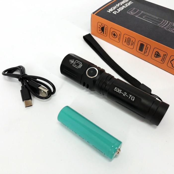 LED ліхтар переносний акумуляторний ліхтар PLD-535-2, Потужний ліхтарик для дому із зарядкою OS-91