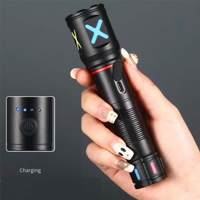 Потужний акумуляторний світлодіодний ліхтар PLD-CA166-3, Потужний ліхтар для риболовлі LB-45