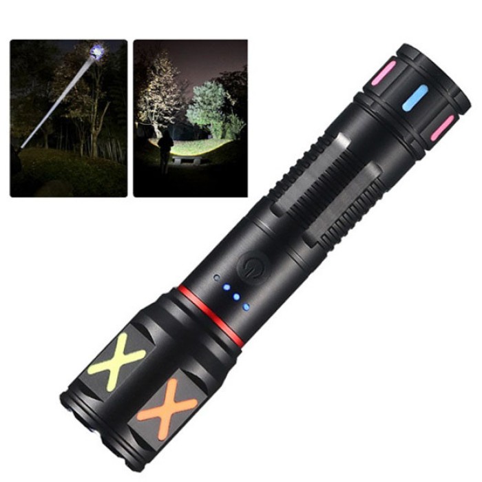 Військовий армійський ліхтар нашоломний PLD-CA166-3, Потужний ліхтарик для дому із зарядкою NJ-27