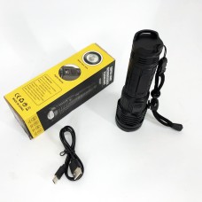 LED ліхтар із зарядкою PLD-H007, Армійські тактичні ліхтарі, Ліхтар ручний металевий MT-24