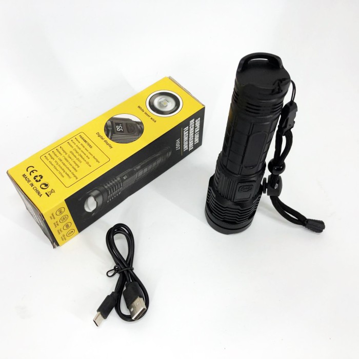 LED ліхтар із зарядкою PLD-H007, Армійські тактичні ліхтарі, Ліхтар ручний металевий MT-24