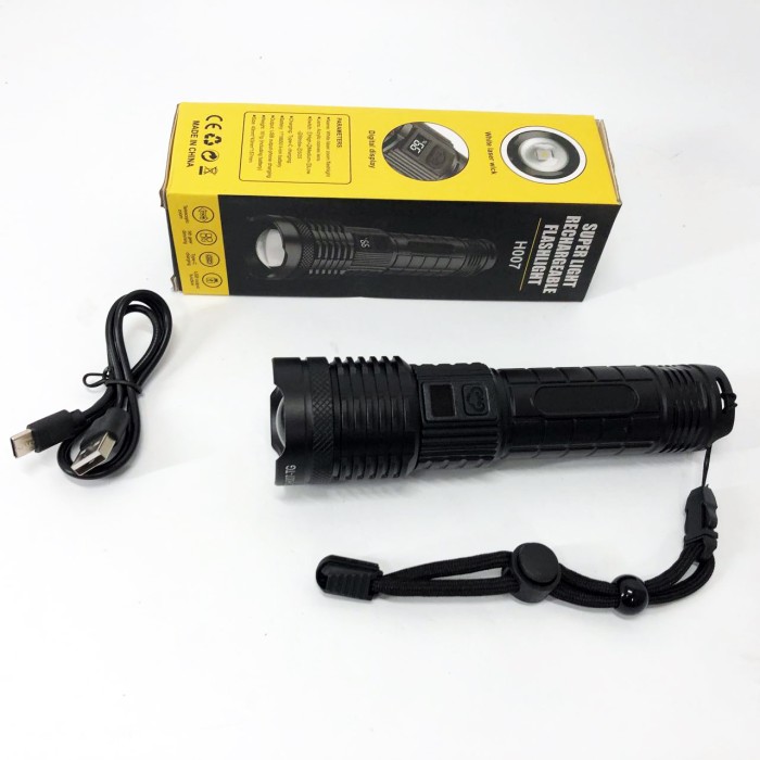 LED ліхтар із зарядкою PLD-H007, Армійські тактичні ліхтарі, Ліхтар ручний металевий MT-24