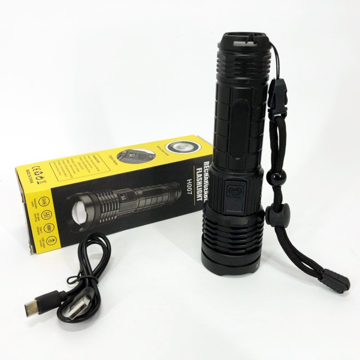 LED ліхтар із зарядкою PLD-H007, Армійські тактичні ліхтарі, Ліхтар ручний металевий MT-24