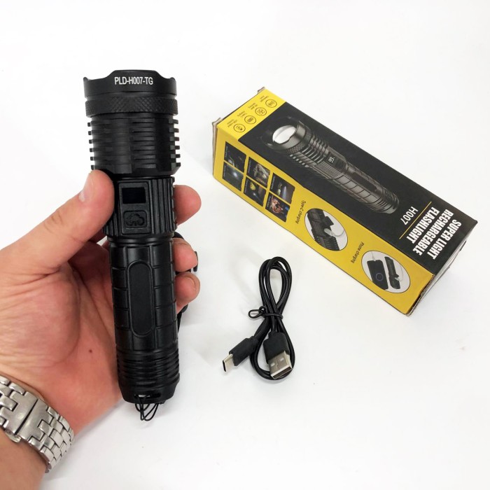 Ліхтар акумуляторний світлодіодний потужний PLD-H007, Ліхтар вуличний ручний Тактичний з діодом JC-54