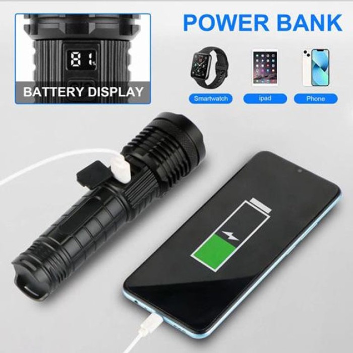 Сильний ліхтарик PLD-H007, Ручний аварійний ліхтар, Яскравий світлодіодний потужний ліхтар VQ-83