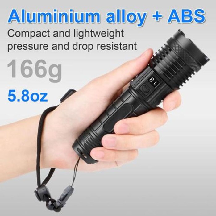 Сильний ліхтарик PLD-H007, Ручний аварійний ліхтар, Яскравий світлодіодний потужний ліхтар VQ-83
