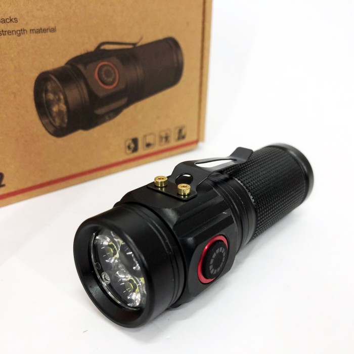 Ліхтар протиударний водонепроникний W5182-3XHP360, Тактичний ліхтар з діодом Дуже яскравий TX-29