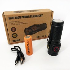 Перезаряджуваний ручний ліхтар W5182-3XHP360, Ліхтар із захистом від пилу Тактичний для армії RE-68