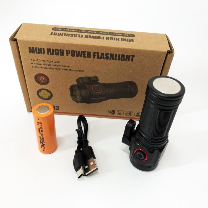 Ручний інспекційний ліхтар W5183-4XHP360, Кишеньковий міні ліхтар Ручний з 18650 акумулятором NW-19