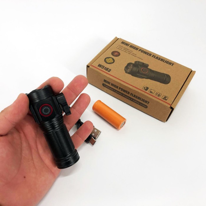 Ручний інспекційний ліхтар W5183-4XHP360, Кишеньковий міні ліхтар Ручний з 18650 акумулятором NW-19