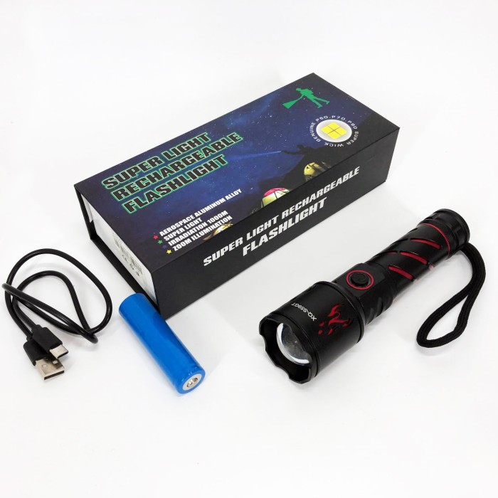 Ліхтар ручний металевий, Потужний світлодіодний ліхтар, Світильник пило-вологозахищений WF-94