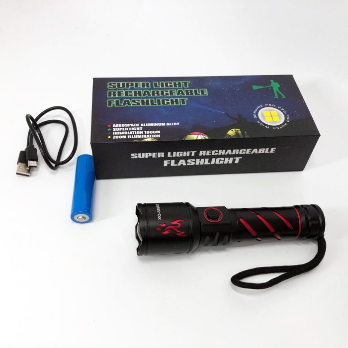 Ліхтар ручний металевий, Потужний світлодіодний ліхтар, Світильник пило-вологозахищений WF-94