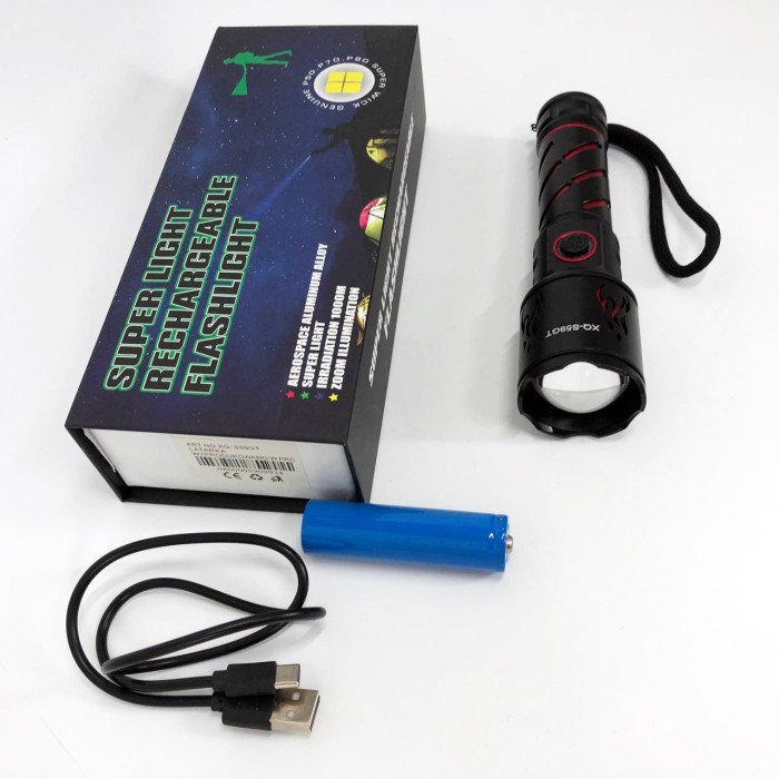 Невеликий ручний ліхтар XQ-S59-GT, Ліхтар вуличний ручний Потужний тактичний світлодіодний IO-61