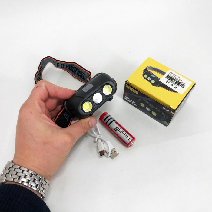 Легкий налобний ліхтар для риболовлі KX-215-LED-2COB, Налобна лампа, Налобний ліхтар для сто TL-76