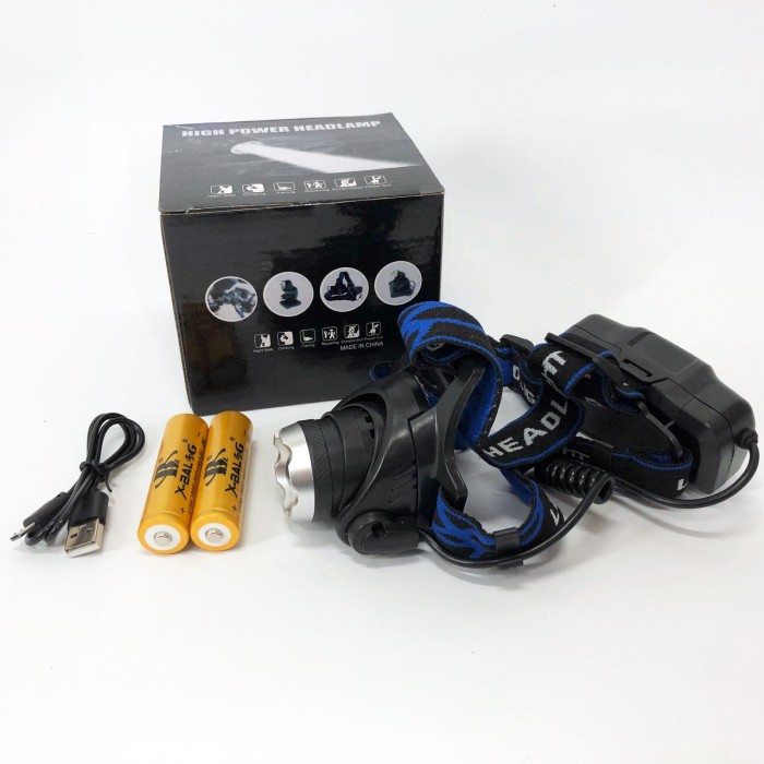 Ліхтар на голову для бігу Police BL-6699 (204C), Акумуляторний ліхтар на голову із зарядним пристроєм UF-54