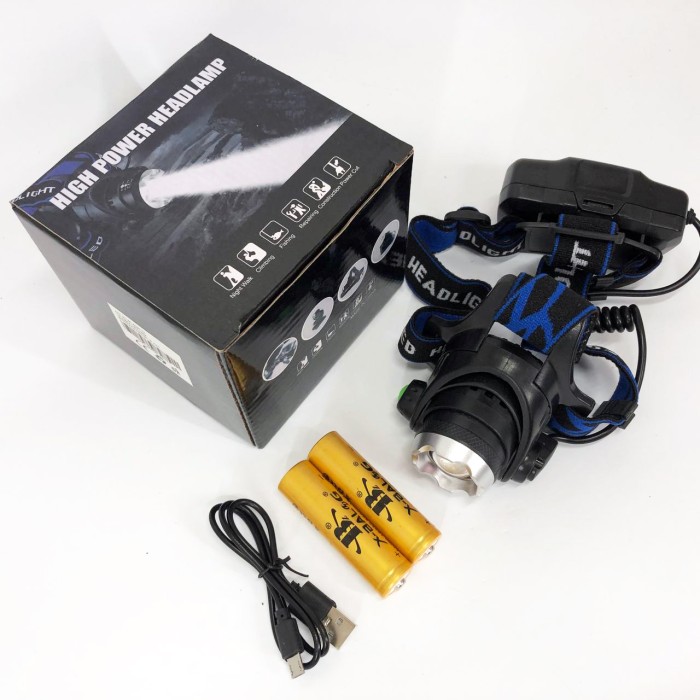 Ліхтар на голову для бігу Police BL-6699 (204C), Акумуляторний ліхтар на голову із зарядним пристроєм UF-54