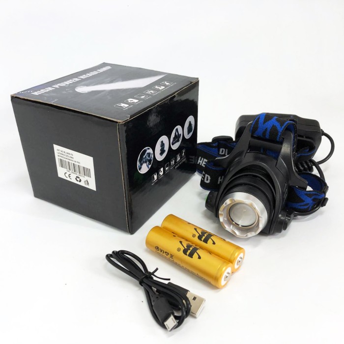 Ліхтар на голову для бігу Police BL-6699 (204C), Акумуляторний ліхтар на голову із зарядним пристроєм UF-54