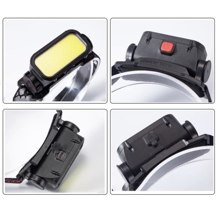 Легкий ліхтарик на голову BL-008+COB (white+red), Потужний тактичний ліхтар світлодіодний WQ-11