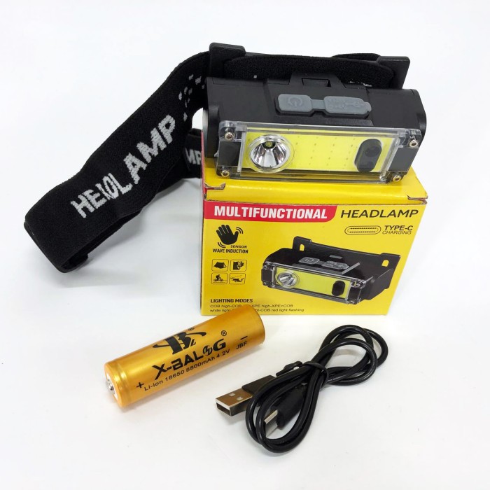Компактний налобний ліхтар, Ліхтарик акумуляторний наголовний, Ліхтар на голову для туристів PJ-54
