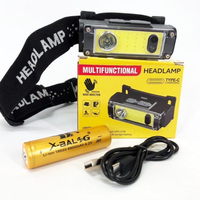 Компактний налобний ліхтар, Ліхтарик акумуляторний наголовний, Ліхтар на голову для туристів PJ-54