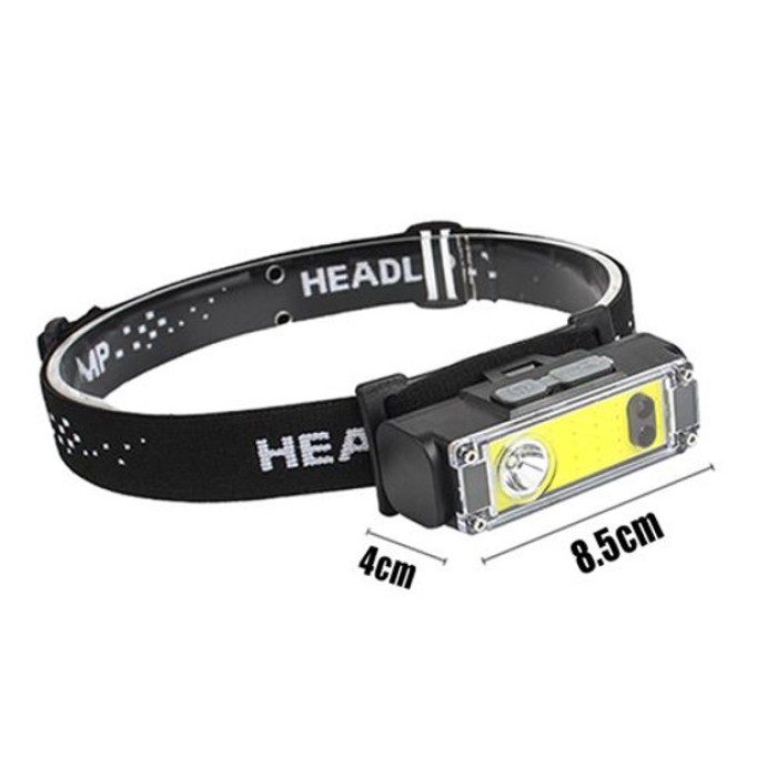 Тактичний ліхтар для риболовлі BL-T124-ХРЕ+COB (White+Red), Ліхтарик налобник, Ліхтар на голову для ЗСУ TU-82