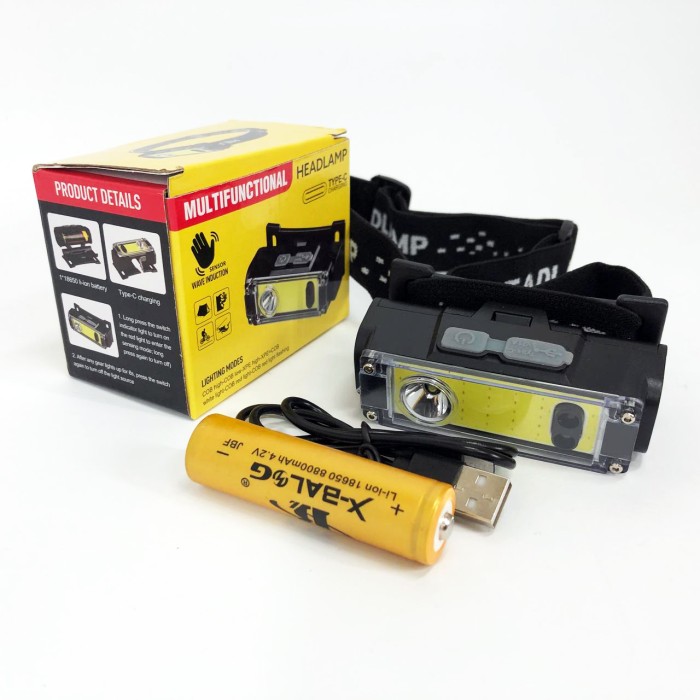 Тактичний ліхтар для риболовлі BL-T124-ХРЕ+COB (White+Red), Ліхтарик налобник, Ліхтар на голову для ЗСУ TU-82