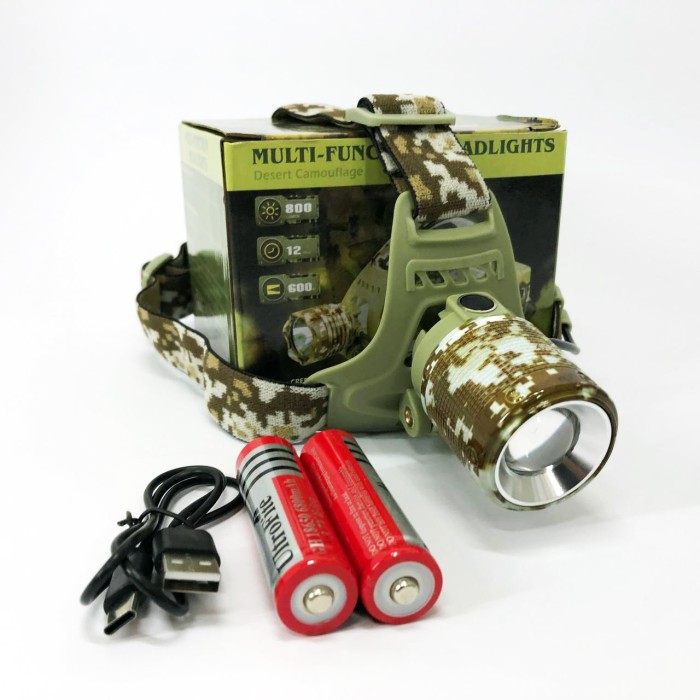 Компактний налобний ліхтар CH-002M-T6, Ліхтарик акумуляторний наголовний, Ліхтар на голову для ЗСУ MB-52