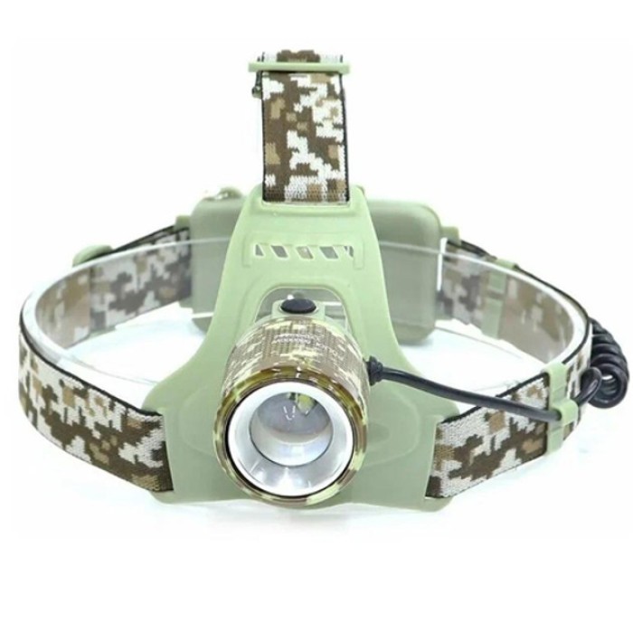 Компактний налобний ліхтар CH-002M-T6, Ліхтарик акумуляторний наголовний, Ліхтар на голову для ЗСУ MB-52