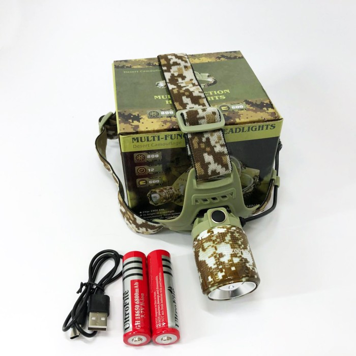 Компактний налобний ліхтар CH-002M-T6, Ліхтарик акумуляторний наголовний, Ліхтар на голову для ЗСУ MB-52