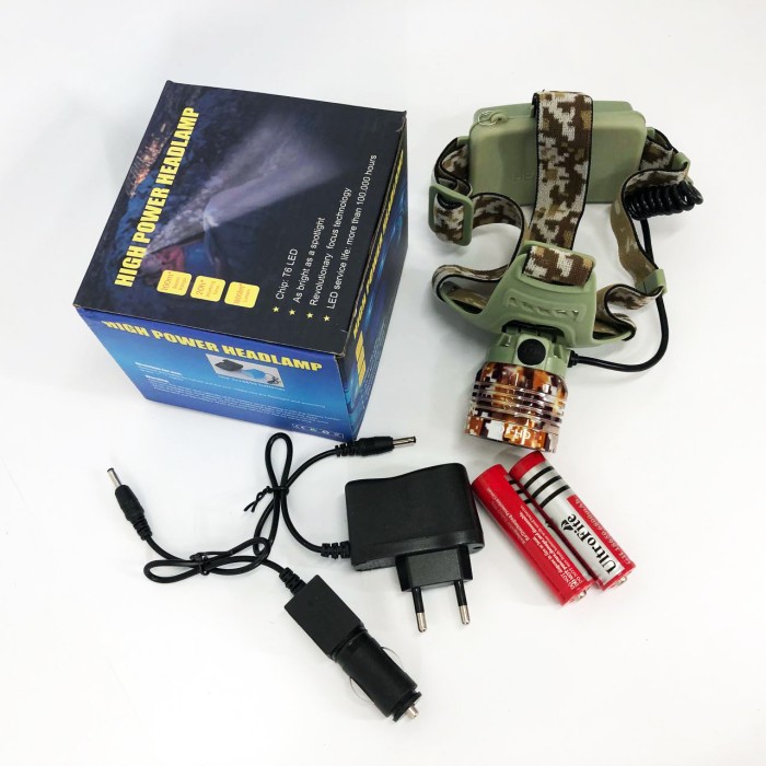 Ліхтар на голову для риболовлі, Ліхтар на лоб акумуляторний світлодіодний із зарядкою YL-73