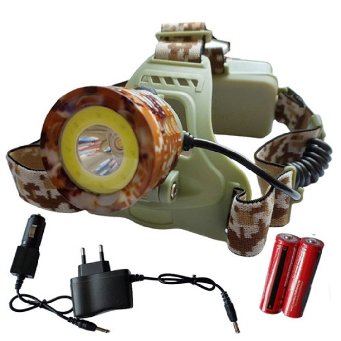 Ліхтар на голову для риболовлі, Ліхтар на лоб акумуляторний світлодіодний із зарядкою YL-73