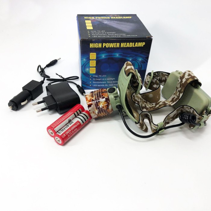 Ліхтар на голову для риболовлі, Ліхтар на лоб акумуляторний світлодіодний із зарядкою YL-73