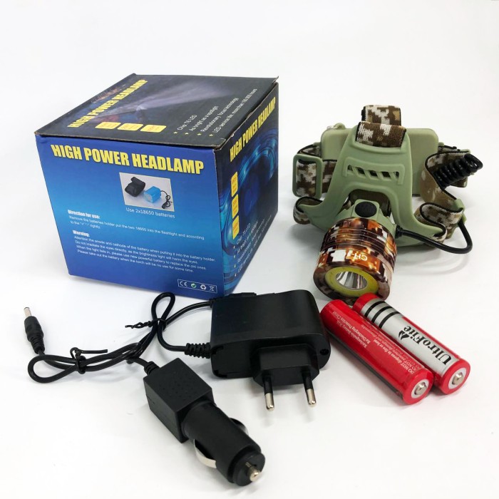 Ліхтар на голову для риболовлі, Ліхтар на лоб акумуляторний світлодіодний із зарядкою YL-73