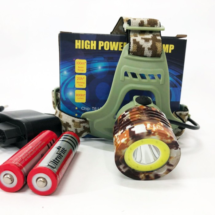 Ліхтар на голову для риболовлі, Ліхтар на лоб акумуляторний світлодіодний із зарядкою YL-73