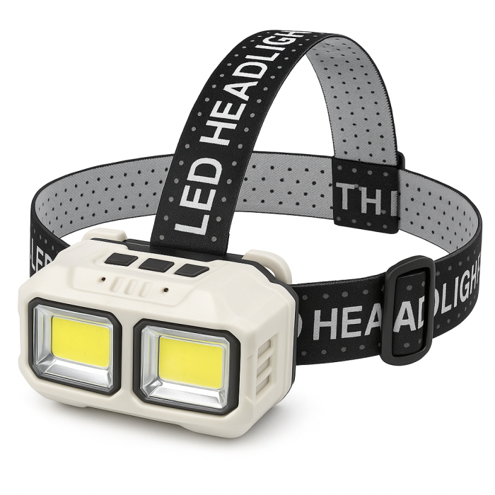Ліхтарик акумуляторний наголовний, Ліхтар на голову з розсіяним світлом, Потужний налобний LED ліхтар HA-95