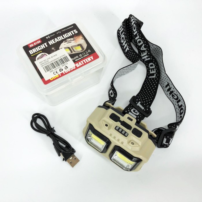 Ліхтарик акумуляторний наголовний, Ліхтар на голову з розсіяним світлом, Потужний налобний LED ліхтар HA-95