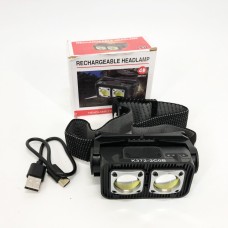 Налобний світлодіодний ліхтар з датчиком руху та USB зарядкою