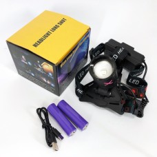 Налобні ліхтарі для активних людей CT012-P-TG, Потужний налобний LED ліхтар, QM-895 Налобник туристичний