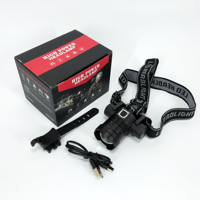 Налобний тактичний ліхтар, Налобний світильник для точних робіт, Ліхтар на голову для гаража і дачі KJ-78