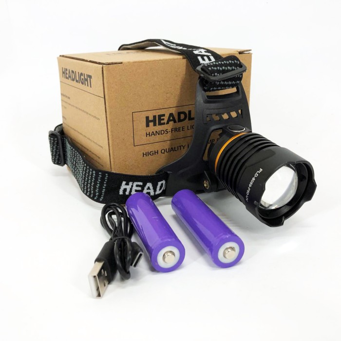 Легкий налобний ліхтар для риболовлі PLD-8059-P50-UV, Потужний ліхтар для нічної риболовлі JO-16