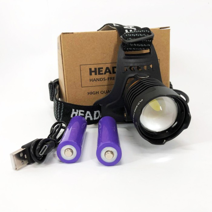 Легкий налобний ліхтар для риболовлі PLD-8059-P50-UV, Потужний ліхтар для нічної риболовлі JO-16