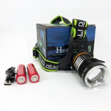Надійний налобний ліхтар PLD-A12-TG 2x18650, світлодіодний налобний ліхтарик, CH-414 Ліхтарик налобник